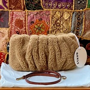 NWT Staud Shearling Bean Bag 🌟Rare🌟